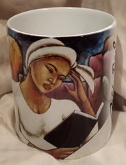 Deep In Thought mug - by LaShun Beal